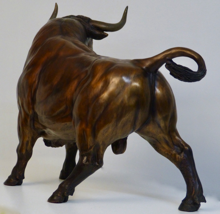 Bull Bronze Statue Tom Hjorleifson