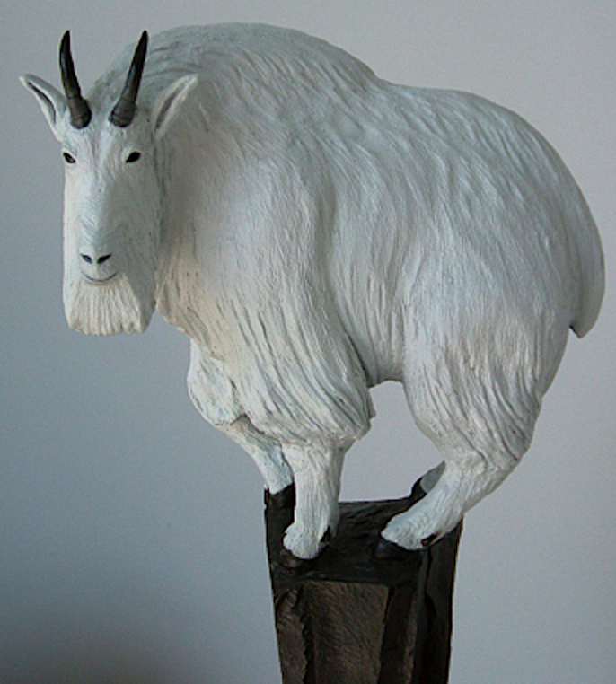 Mountain Goat, Bronze Sculpture Tom Hjorleifson